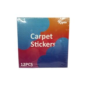 Kppex 12 Pack Rug Pad Gripper Double Sided Non-Slip Carpet Stickers Washable‎